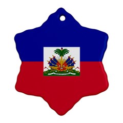 Flag Of Haiti  Ornament (snowflake) by abbeyz71