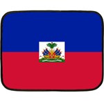 Flag of Haiti Double Sided Fleece Blanket (Mini)  35 x27  Blanket Front