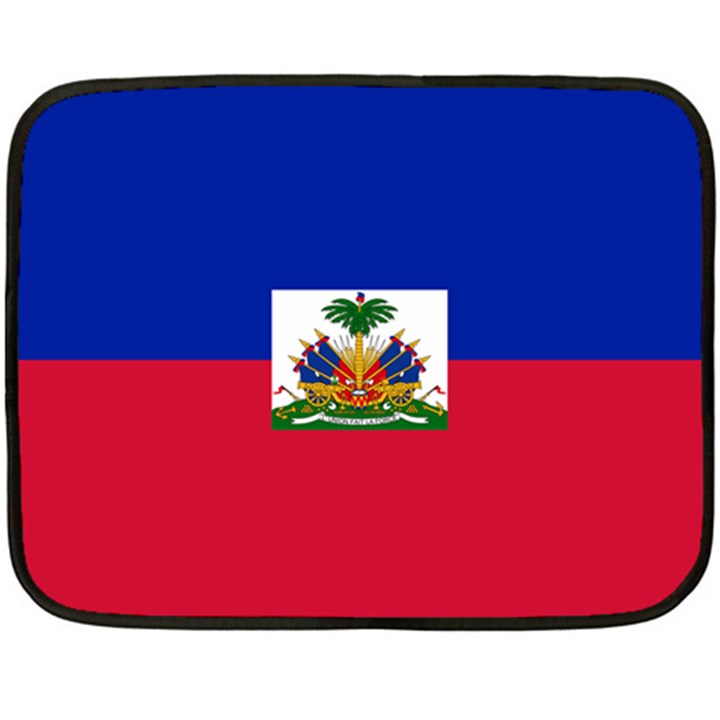 Flag of Haiti Double Sided Fleece Blanket (Mini) 