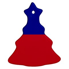 Civil Flag Of Haiti (without Coat Of Arms) Christmas Tree Ornament (two Sides)