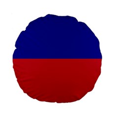 Civil Flag Of Haiti (without Coat Of Arms) Standard 15  Premium Flano Round Cushions by abbeyz71