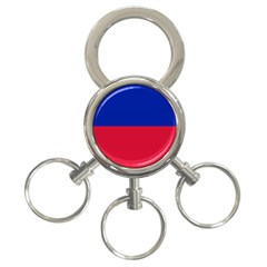Civil Flag Of Haiti (without Coat Of Arms) 3-ring Key Chains by abbeyz71