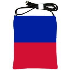 Civil Flag Of Haiti (without Coat Of Arms) Shoulder Sling Bags by abbeyz71