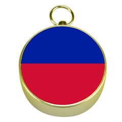 Civil Flag Of Haiti (without Coat Of Arms) Gold Compasses by abbeyz71