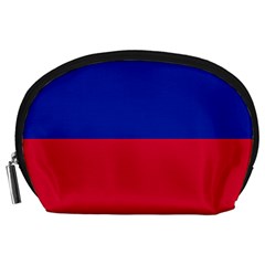 Civil Flag Of Haiti (without Coat Of Arms) Accessory Pouches (large)  by abbeyz71