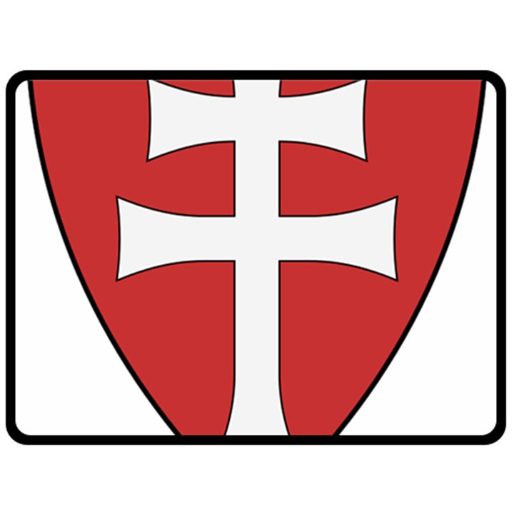 Coat of Arms of Apostolic Kingdom of Hungary, 1172-1196 Fleece Blanket (Large) 