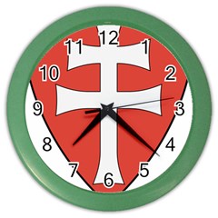 Coat Of Arms Of Apostolic Kingdom Of Hungary, 1172-1196 Color Wall Clocks by abbeyz71