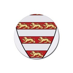 Hungarian Kings (1000-1301) & Seal Of King Emeric (1202) Rubber Round Coaster (4 Pack)  by abbeyz71
