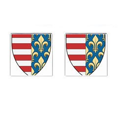 Angevins Dynasty Of Hungary Coat Of Arms Cufflinks (square) by abbeyz71