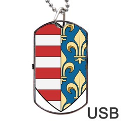 Angevins Dynasty Of Hungary Coat Of Arms Dog Tag Usb Flash (two Sides) by abbeyz71