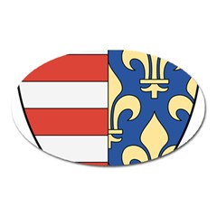 Angevins Dynasty Of Hungary Coat Of Arms Oval Magnet by abbeyz71