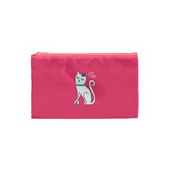Cute Cat Character Cosmetic Bag (xs) by TastefulDesigns