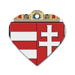  Medieval Coat Of Arms Of Hungary  Dog Tag Heart (one Side) by abbeyz71