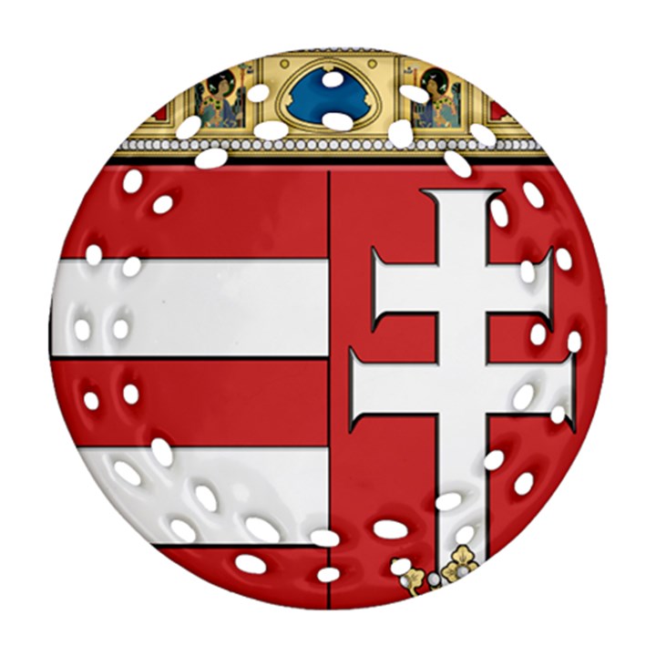  Medieval Coat of Arms of Hungary  Ornament (Round Filigree)