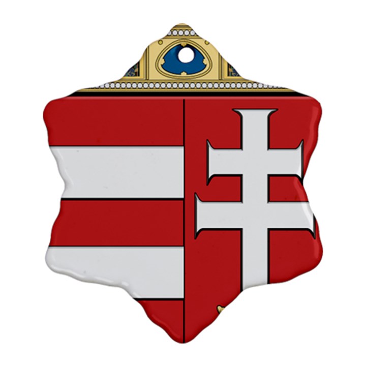  Medieval Coat of Arms of Hungary  Snowflake Ornament (Two Sides)