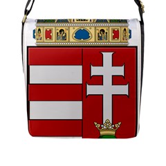  Medieval Coat Of Arms Of Hungary  Flap Messenger Bag (l)  by abbeyz71