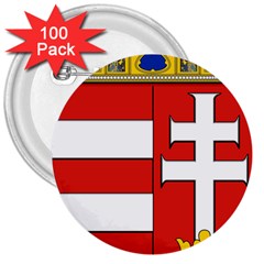  Medieval Coat Of Arms Of Hungary  3  Buttons (100 Pack)  by abbeyz71