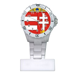  Medieval Coat Of Arms Of Hungary  Plastic Nurses Watch by abbeyz71