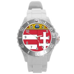 Coat Of Arms Of Hungary Round Plastic Sport Watch (l) by abbeyz71