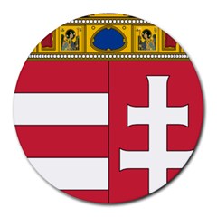Coat Of Arms Of Hungary  Round Mousepads by abbeyz71