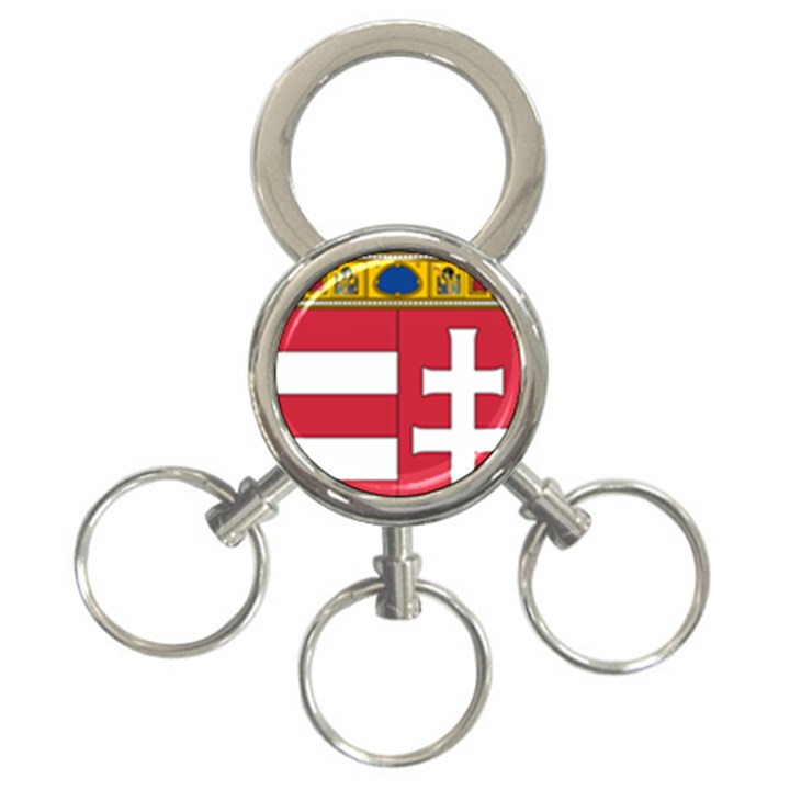 Coat of Arms of Hungary  3-Ring Key Chains