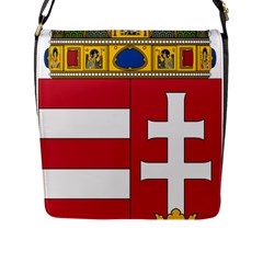 Coat Of Arms Of Hungary  Flap Messenger Bag (l)  by abbeyz71