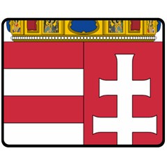 Coat Of Arms Of Hungary  Double Sided Fleece Blanket (medium)  by abbeyz71