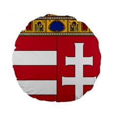 Coat Of Arms Of Hungary  Standard 15  Premium Flano Round Cushions by abbeyz71