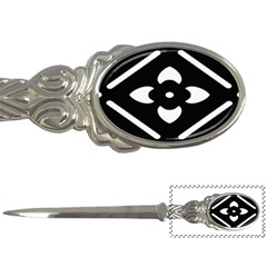 Black And White Pattern Background Letter Openers by Nexatart