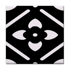 Black And White Pattern Background Face Towel