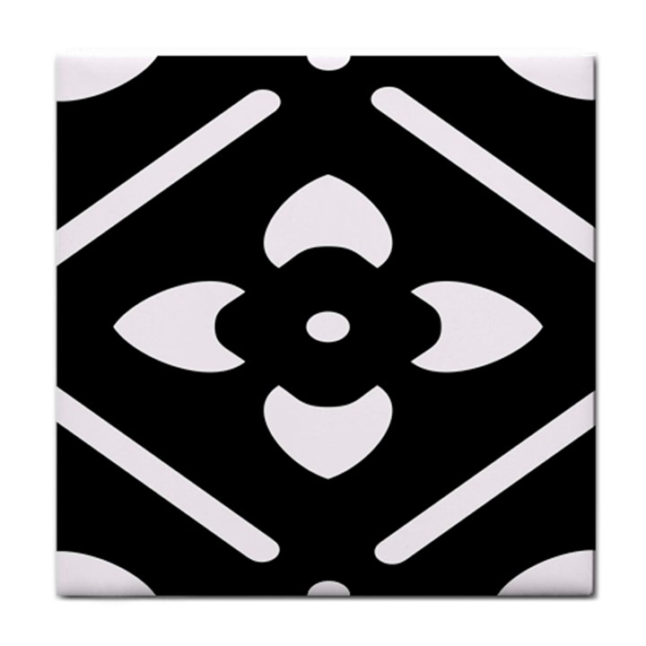 Black And White Pattern Background Face Towel