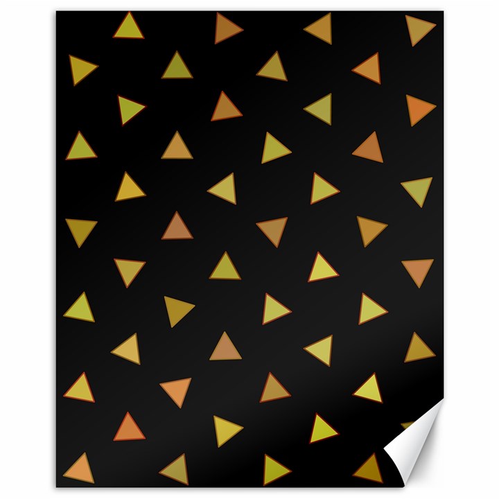 Shapes Abstract Triangles Pattern Canvas 11  x 14  