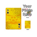 Texture Yellow Abstract Background Playing Cards 54 (Mini)  Front - Club9