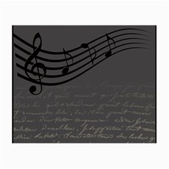 Music Clef Background Texture Small Glasses Cloth (2-side)