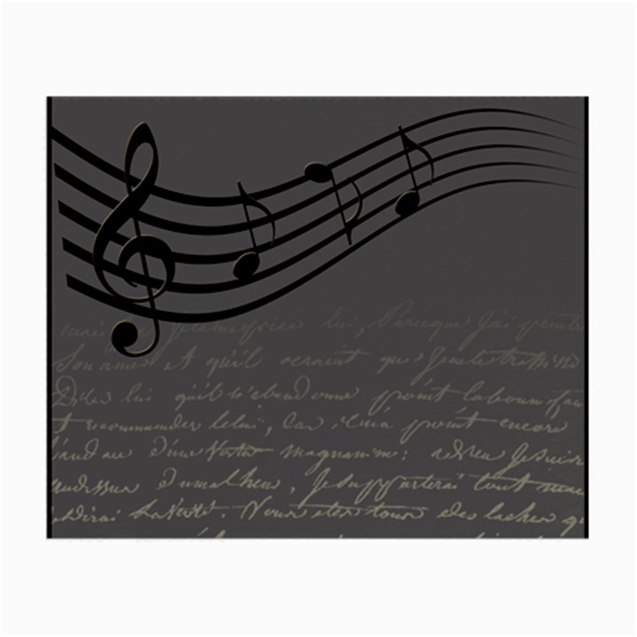 Music Clef Background Texture Small Glasses Cloth (2-Side)