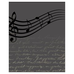 Music Clef Background Texture Drawstring Bag (small) by Nexatart