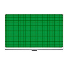 Pattern Green Background Lines Business Card Holders