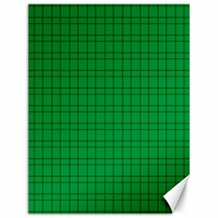 Pattern Green Background Lines Canvas 12  x 16  