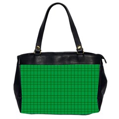Pattern Green Background Lines Office Handbags (2 Sides) 