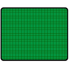 Pattern Green Background Lines Fleece Blanket (Medium) 