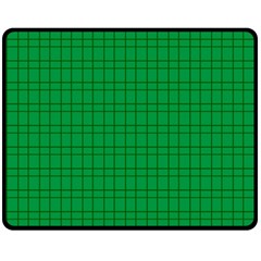 Pattern Green Background Lines Double Sided Fleece Blanket (medium) 