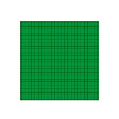 Pattern Green Background Lines Satin Bandana Scarf