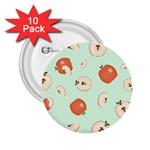 Apple Fruit Background Food 2.25  Buttons (10 pack)  Front