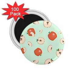 Apple Fruit Background Food 2 25  Magnets (100 Pack)  by Nexatart