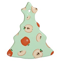 Apple Fruit Background Food Christmas Tree Ornament (two Sides) by Nexatart
