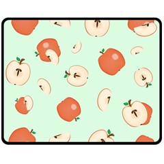 Apple Fruit Background Food Double Sided Fleece Blanket (medium) 