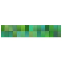 Green Blocks Pattern Backdrop Flano Scarf (small) by Nexatart