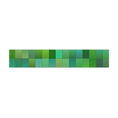 Green Blocks Pattern Backdrop Flano Scarf (mini) by Nexatart