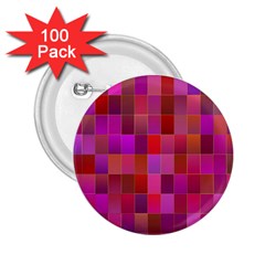 Shapes Abstract Pink 2 25  Buttons (100 Pack)  by Nexatart