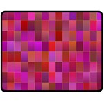 Shapes Abstract Pink Double Sided Fleece Blanket (Medium)  58.8 x47.4  Blanket Front